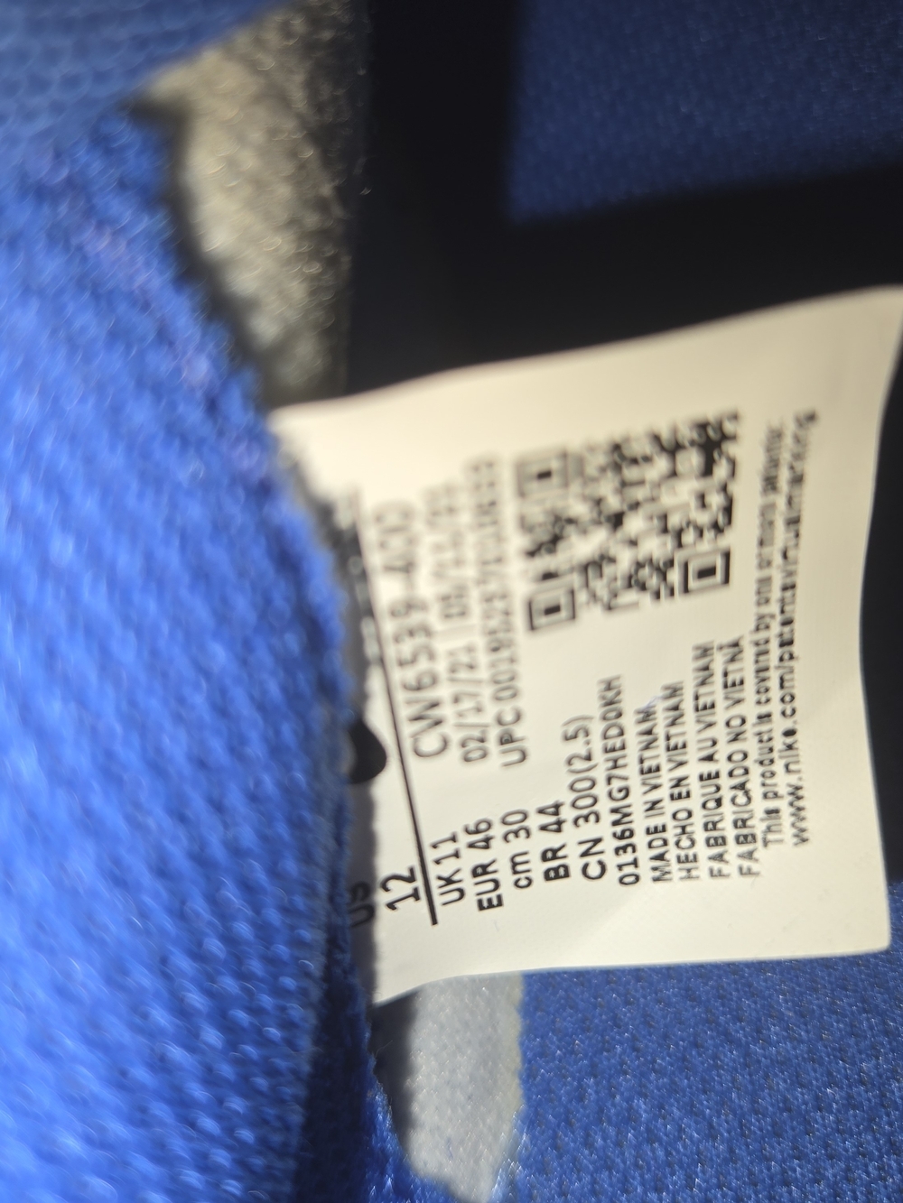Nike Court Legacy Canvas 'Game Royal' low-top lifestyle sneakers Men Size 12 - Picture 7 of 10